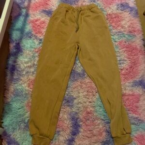 Brown sweat pants